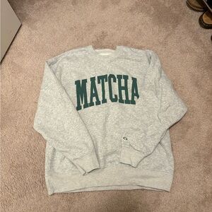 Abercrombie Matcha crewneck